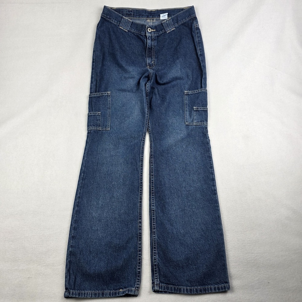 Vintage 90s Levis Dry Good Jeans Womens 11 30x31 Blue Baggy Cargo Y2k Denim